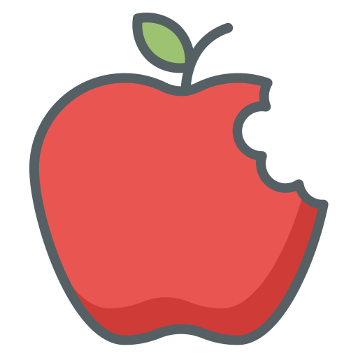 apple fruit bite icon