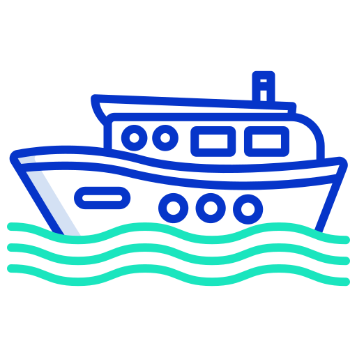 Boat Icongeek26 Outline Colour Icon