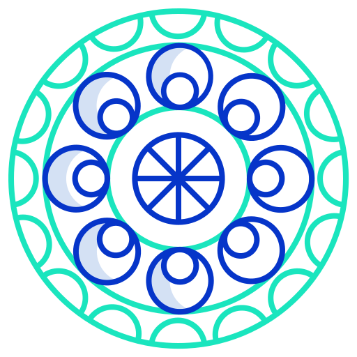 Mandala Icongeek26 Outline Colour icon