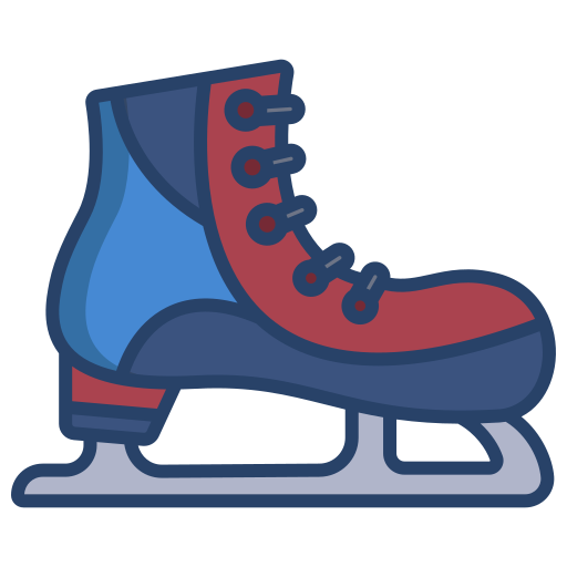 Ice skating shoes  free icon
