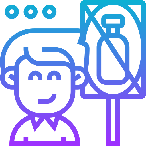Plastic free icon Plastic free icon