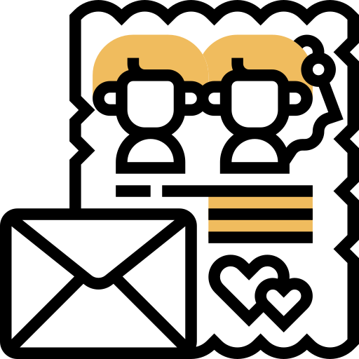 carta de invitación icono gratis