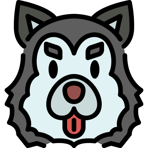 Siberian husky - free icon