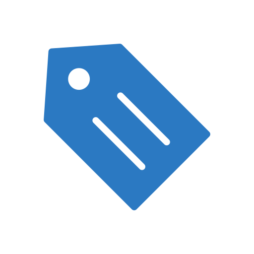 Label Generic Blue icon