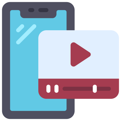 reproductor de video icono gratis