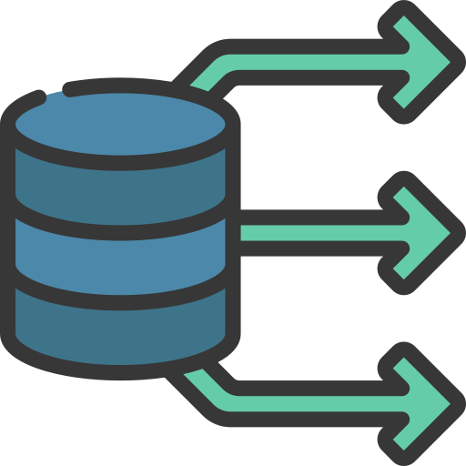 transformación de datos icono gratis