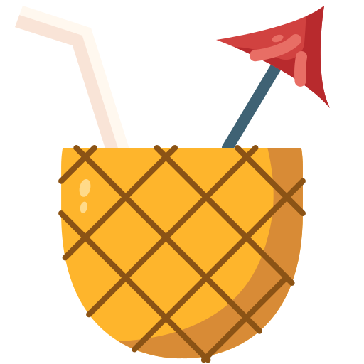 cóctel de piña icono gratis