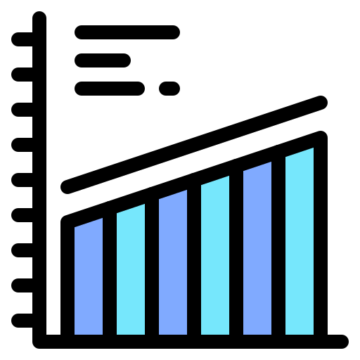 gráfico de barras icono gratis