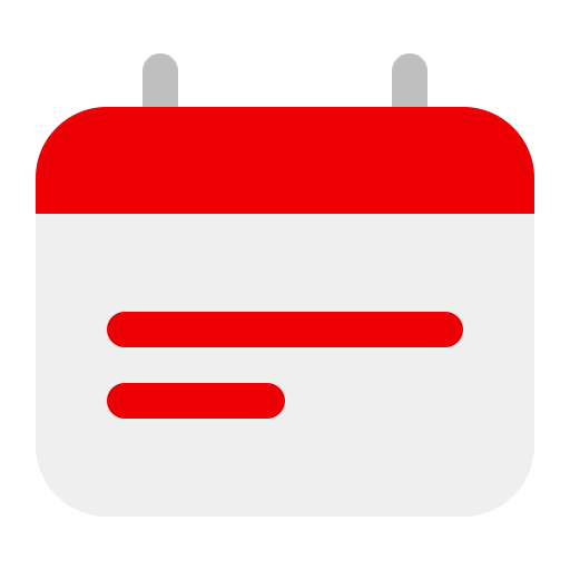 Calendar Basic Straight Flat icon