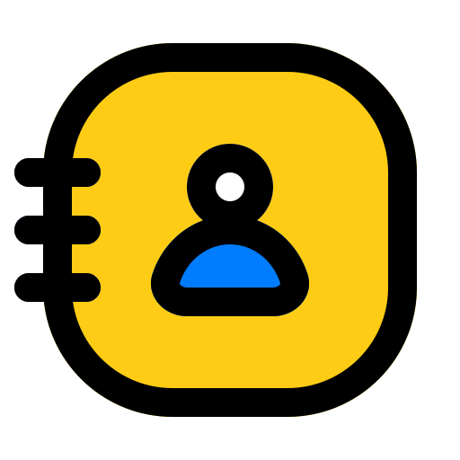 libreta de contactos icono gratis