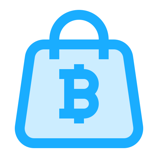 bolsa de bitcoin icono gratis