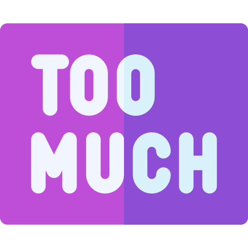 zu viel kostenlos Icon zu viel kostenlos Icon