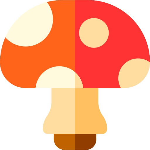 Mushroom Basic Rounded Flat icon