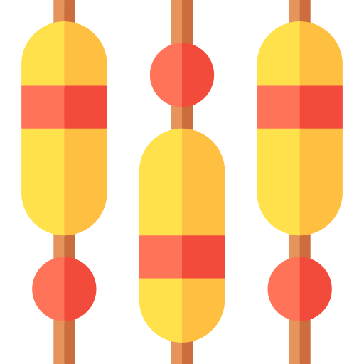 Corn dog Basic Straight Flat icon