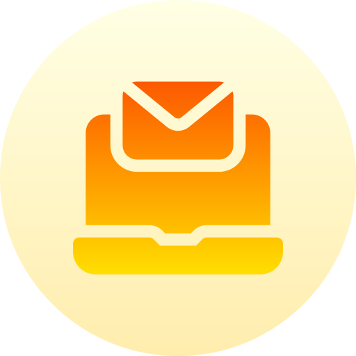 Email Basic Gradient Circular icon