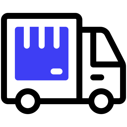 camión de reparto icono gratis