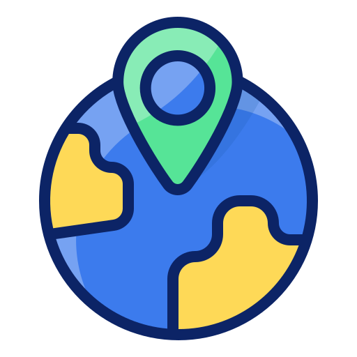 Location Mangsaabguru Lineal Color icon