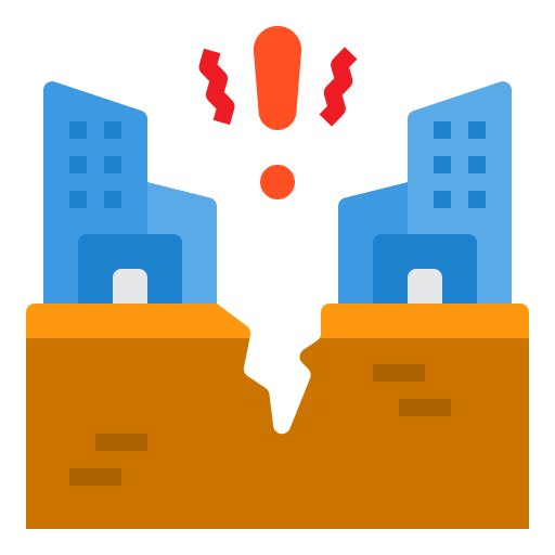 Earthquake free icon Earthquake free icon