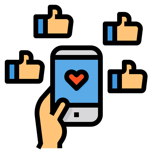 medios de comunicación social icono gratis