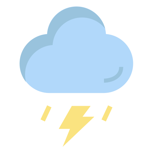 Thunderstorm Generic Flat icon