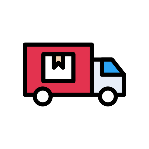 camión de reparto icono gratis