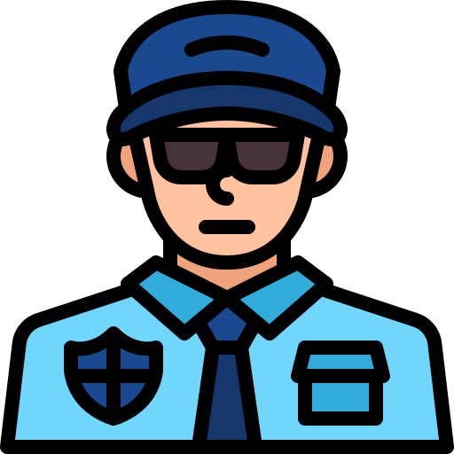 Security guard Generic Outline Color icon