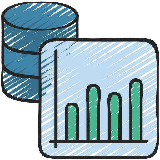 analítica de datos icono gratis