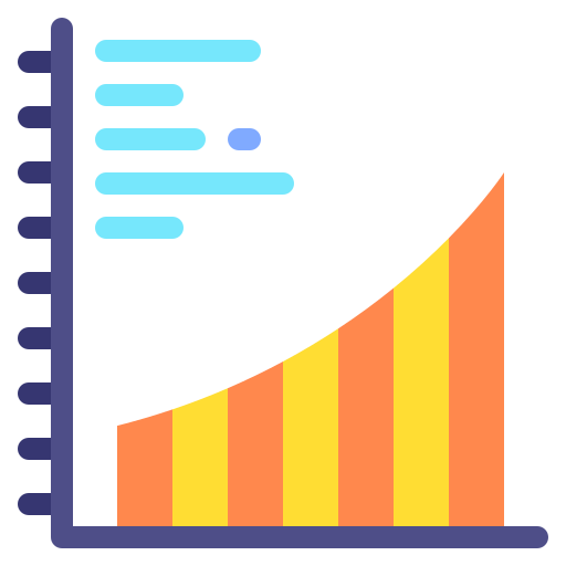 gráfico de barras icono gratis