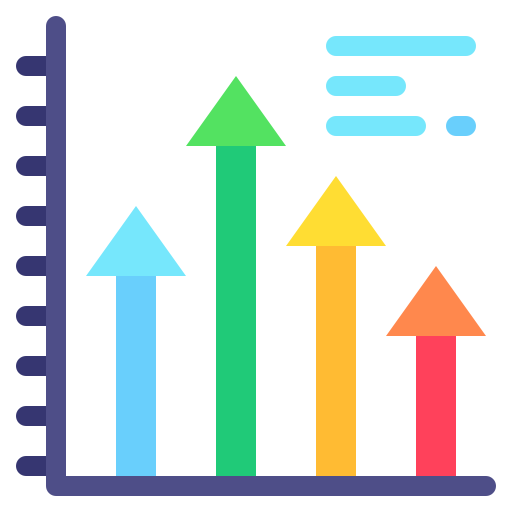 gráfico de barras icono gratis