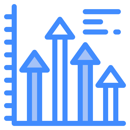 gráfico de barras icono gratis