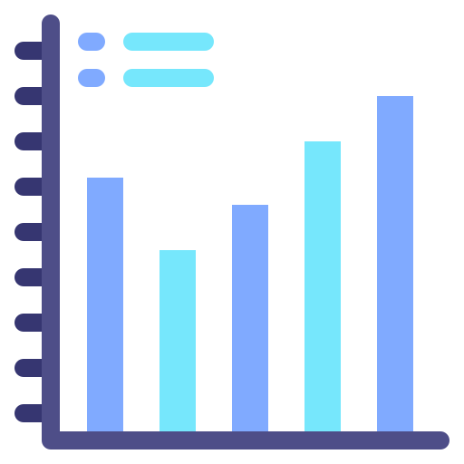 gráfico de barras icono gratis