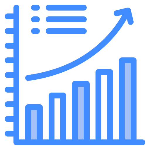 Graph Generic Blue icon