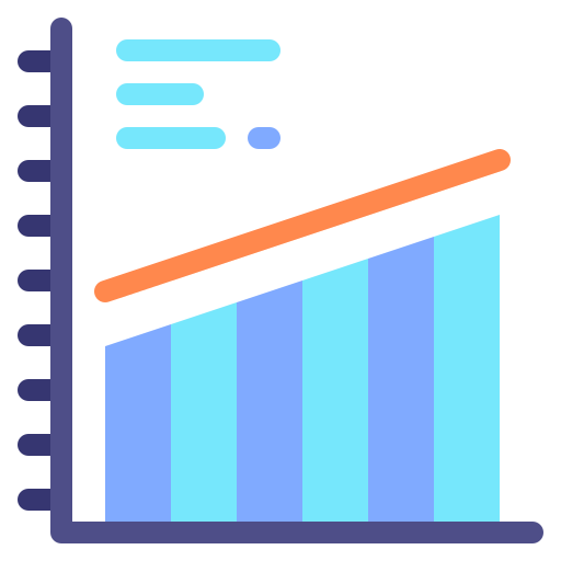 gráfico de barras icono gratis