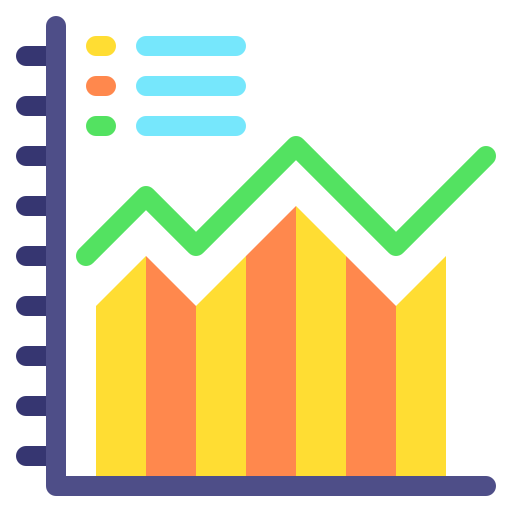 gráfico de barras icono gratis