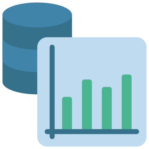 analítica de datos icono gratis