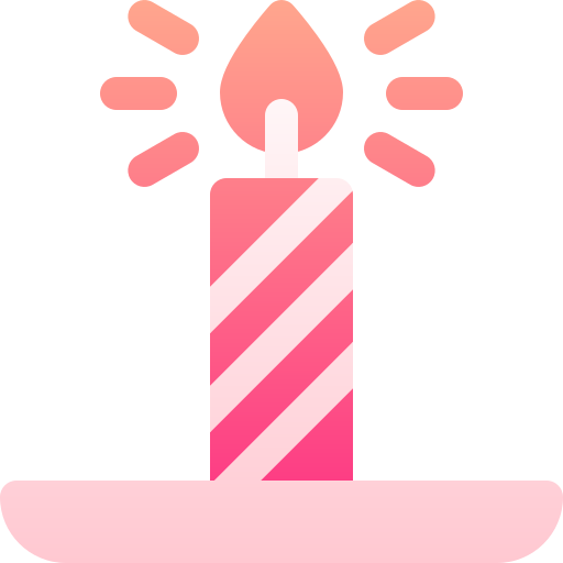 vela de cumpleaños icono gratis