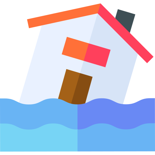 Flooding Basic Straight Flat icon