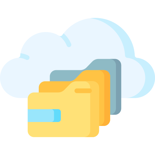 almacenamiento en la nube icono gratis