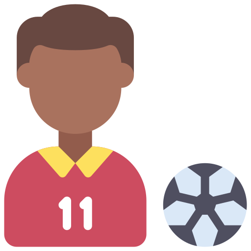 jugador de fútbol icono gratis