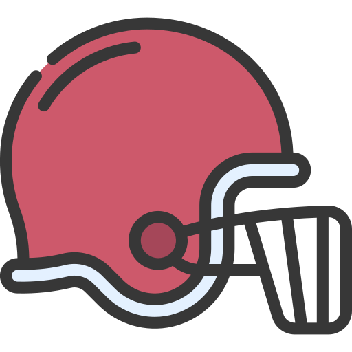 Football Helmet Juicy Fish Soft-fill Icon