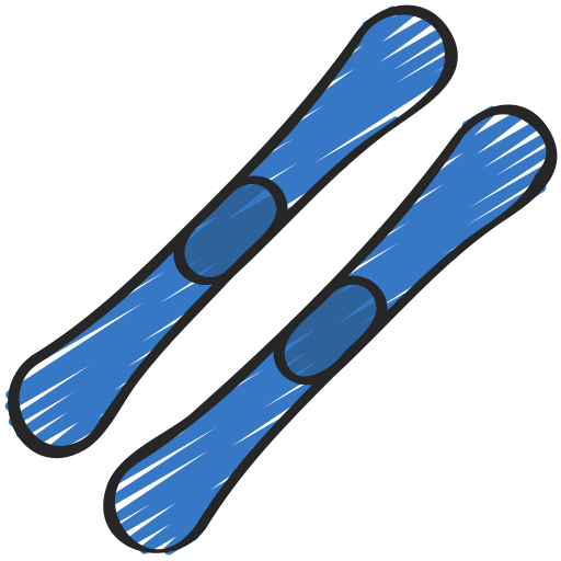 des skis Icône gratuit des skis Icône gratuit