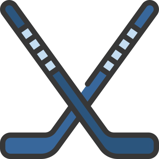 Hockey sticks Juicy Fish Soft-fill icon