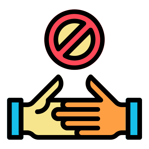 No handshake - Free signaling icons