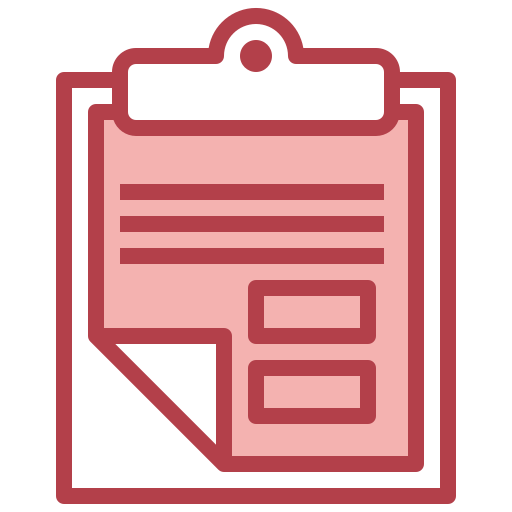 Clipboard Surang Red Icon