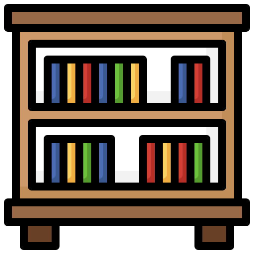Bookshelf Surang Lineal Color icon