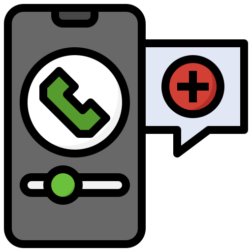 Emergency call - Free communications icons