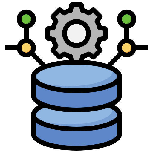 Data Surang Lineal Color Icon