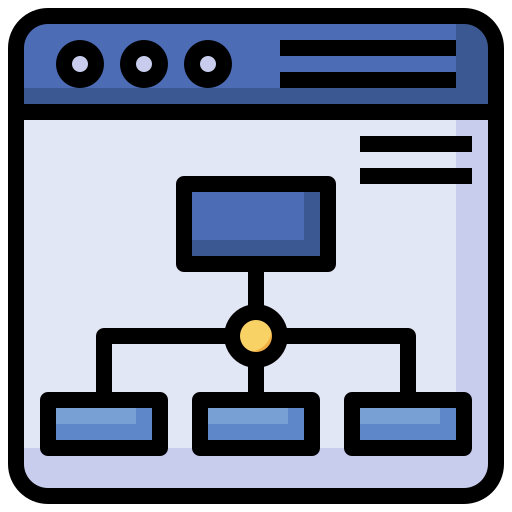 Icono De Diagrama Surang Lineal Color