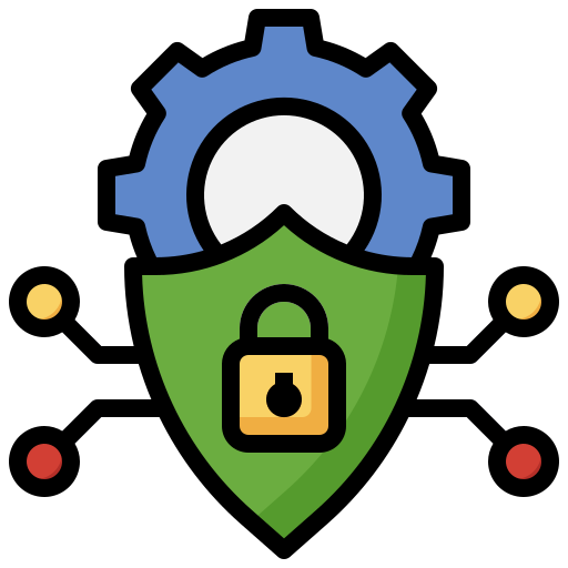 Cyber security Surang Lineal Color icon