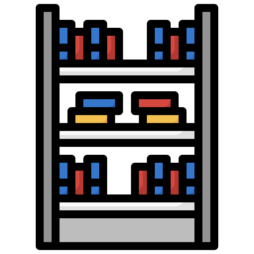 Bookshelf free icon Bookshelf free icon